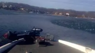 Frozen Lake of the Ozarks Ice Boating at Heartland Marine with Brandon Johnson