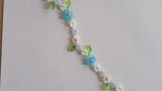 Handmade Floral Beaded Bracelet 🌸 | Aesthetic Jewelry Making | Satisfying Craft @Beadybliss17 