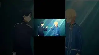 One of the best handshakes😮&zwj;💨#anime #swordartonline #kirito #eugeo