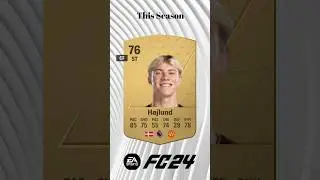 H&oslash;jlund FC25 Card #fifa #fc24 #football #fc25 #gaming #manutd #denmark #england #gold #goal #ronaldo
