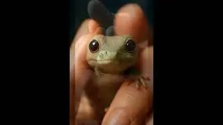 Cutest lizard reveal ever 😭💚 Wait for it&hellip;