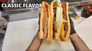 POV: Making 3 MASSIVE Street Food Sandwiches🥖🥬🍅🥪