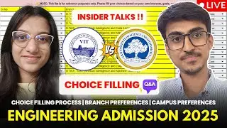 VIT vs SRM Choice Filling 2025 | Cutoff & Branch & Campus Preference | Engineering Admission Process