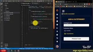 Insert data into Category table in PHP MySQL | Part - 09
