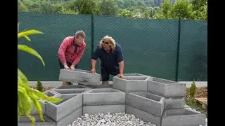 Stavba bylinkové zahrádky a posezení z prvku Playstone od Liaporu
