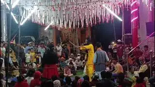 खर और राम में भयंकर युद्ध (खुर प्रशांत शर्मा , राम अभिषेक बोहरे) बहुत ही सुंदर अभिनय करते हुए 