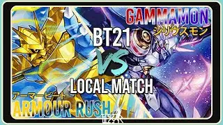 Комментарии к матчу Armor Rush против Gammamon [локальный матч Digimon TCG BT21]