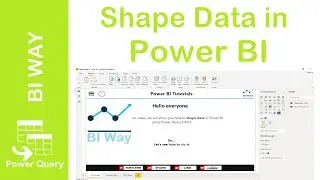 Shape data in Power BI