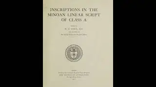 Inscriptions in the Minoan linear script of class A #cuneiform #history