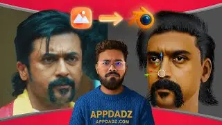 Retro Suriya 3D head making