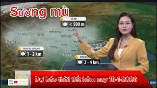 Dự báo thời tiết hôm nay 18-1-2026