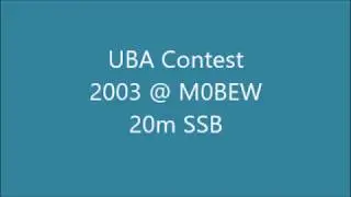HF Contests from the past. M0BEW UBA Contest 2003.