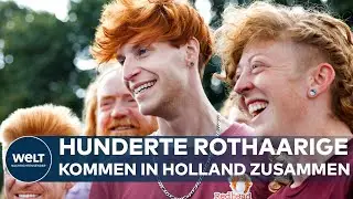 REDHEAD DAYS FESTIVAL: Hunderte rothaarige Menschen feiern in Tilburg ihre Haarfarbe