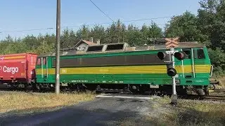 Vlaky Otradovice+poslední železniční přejezd s výstražníky SSSR 5.8. 2018
