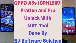 OPPO A5s (CPH1909) Pratten and Frp Unlock With MST Tool Done By BJ Software Solution