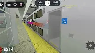 NJ Transit #6741 arrives at Newark International Airport