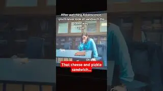 Po obejrzeniu #Adolescence nigdy już nie spojrzysz na kanapkę w ten sam spos&oacute;b 🧀🥒🥪 #jamiemiller #netflix