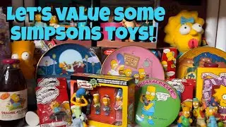 Valuing My Toy Collection #69 Simpsons Toys. Some of these are garage sale and flea market finds!