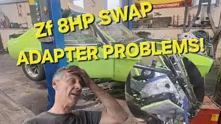 Fitting the adapter plate and installing the ZF 8HP70 gearbox into my Rover V8 turbo mk1 Capri
