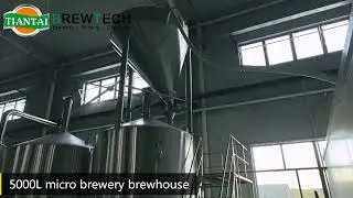 TIANTAI Micro brewery system 5000 liter/ 50HL brewhouse plant, automatic brewing control