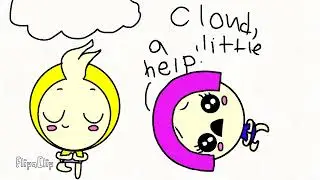 Cloud and Maggie do yoga practice