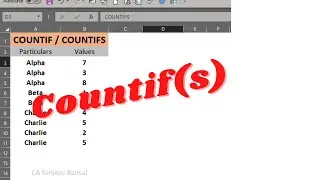 COUNTIFS Function, #Count based on conditions