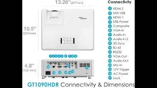 Best Short Throw Projector for Apartments and Small Rooms &ndash; Optoma GT1090HDR