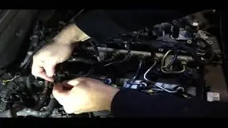 Исправление ошибки P2015 на Audi A4 с черным пластиковым коллектором (без снятия впускного коллек...