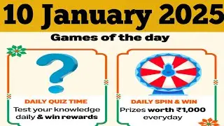Amazon daily quiz time Answer today | 10 January 2025 | Amazon KBC quiz answer today 