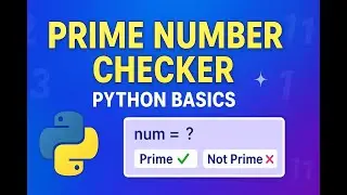 💻 Check if a Number is Prime | Python Tutorial for Beginners
