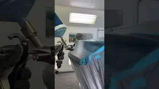 BEST PROFESSIONAL BLUE AUTO BODY PAINT REPAIR TECHNIQUE #bodyshop #autobody #satisfying #bodywork