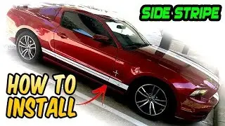 How to install a Large or Medium Side Graphic Decal - Mustang GT