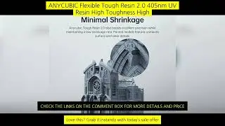 Anycubic Flexible Tough Resin 2.0 405Nm Uv Resin High Toughness High Rigidity