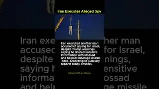 Iran Executes Alleged Spy #iran #israel #mossad #spying #execution