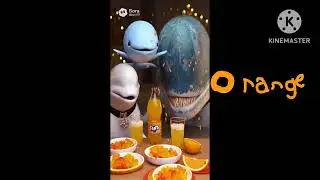 Whales eating ASMR rainbow Edition by sora ai 