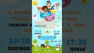 Convite animado  mundo bita