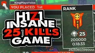 INSANE 25 KILL WIN - H1Z1 PLAYSTATION 4 SOLO GAMEPLAY (NEW RECORD)