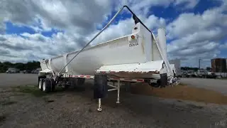 2012 Ranco 34ft End Dump Trailer - Frameless, Steel Tub, Tandem Axle, Electric Tarp