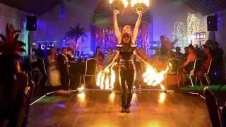 Sophie Cain and Elanor Smith Fire Performance