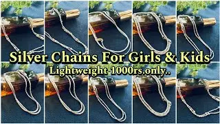 Latest silver chain for girls 2024 | Light weight silver chain designs for girls | Silver chains