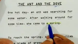 The Ant and The Dove || Translation || Translation English to Urdu/Hindi#translation #englishtohindi