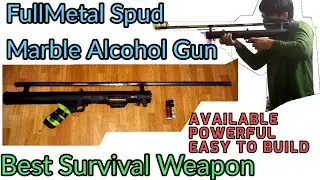 Full Metal Marble Spud Gun (New 2021) alcohol, gasoline, thinner etc.