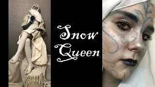 Snow Queen cosplay makeup GRWM