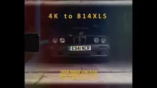 BMW E30 filmed in 4K made to look like 814XLS because why not
