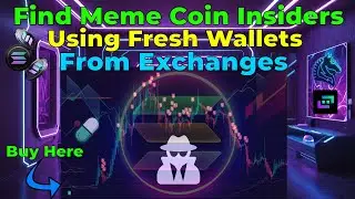How To Find Solana Meme Coin Insiders Using Fresh Wallets From Exchanges | Track & Copy Trade | SOL