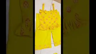 baby girls plazo set 1 year design👗💝 #fashion #designer #shorts #youtubeshorts #designerkids