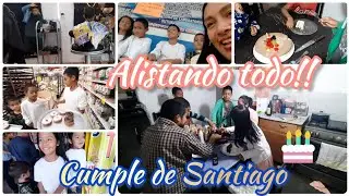 MAMÁ DE 4 NIÑOS  PREPARANDO EL REGRESO A CLASES || CUMPLE DE SANTIAGO 🥳
