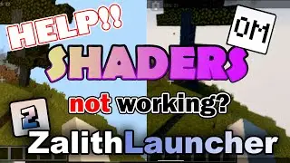 Как исправить проблему с неработающими шейдерами в Zalith Launcher?