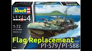 Revell PT-579 Model Kit RC Conversion! Flag Replacement #2 Short