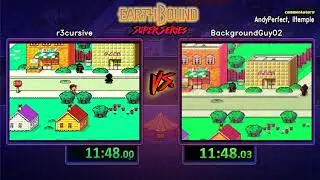 r3cursive vs Backgroundguy02. EarthBound Boogey% Tournament 2017